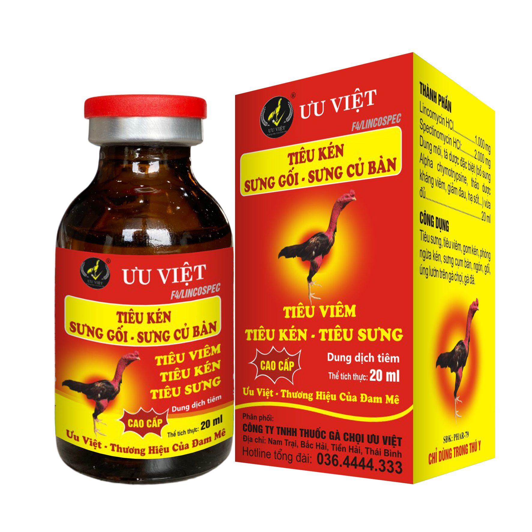 TIÊU KÉN SƯNG GỐI - SƯNG CỦ BÀN (F4Lincospec) 20ml