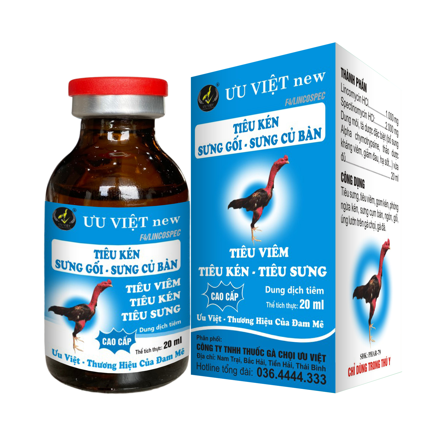 NEW TIÊU KÉN SƯNG GỐI - SƯNG CỦ BÀN (F4Lincospec) 20ml